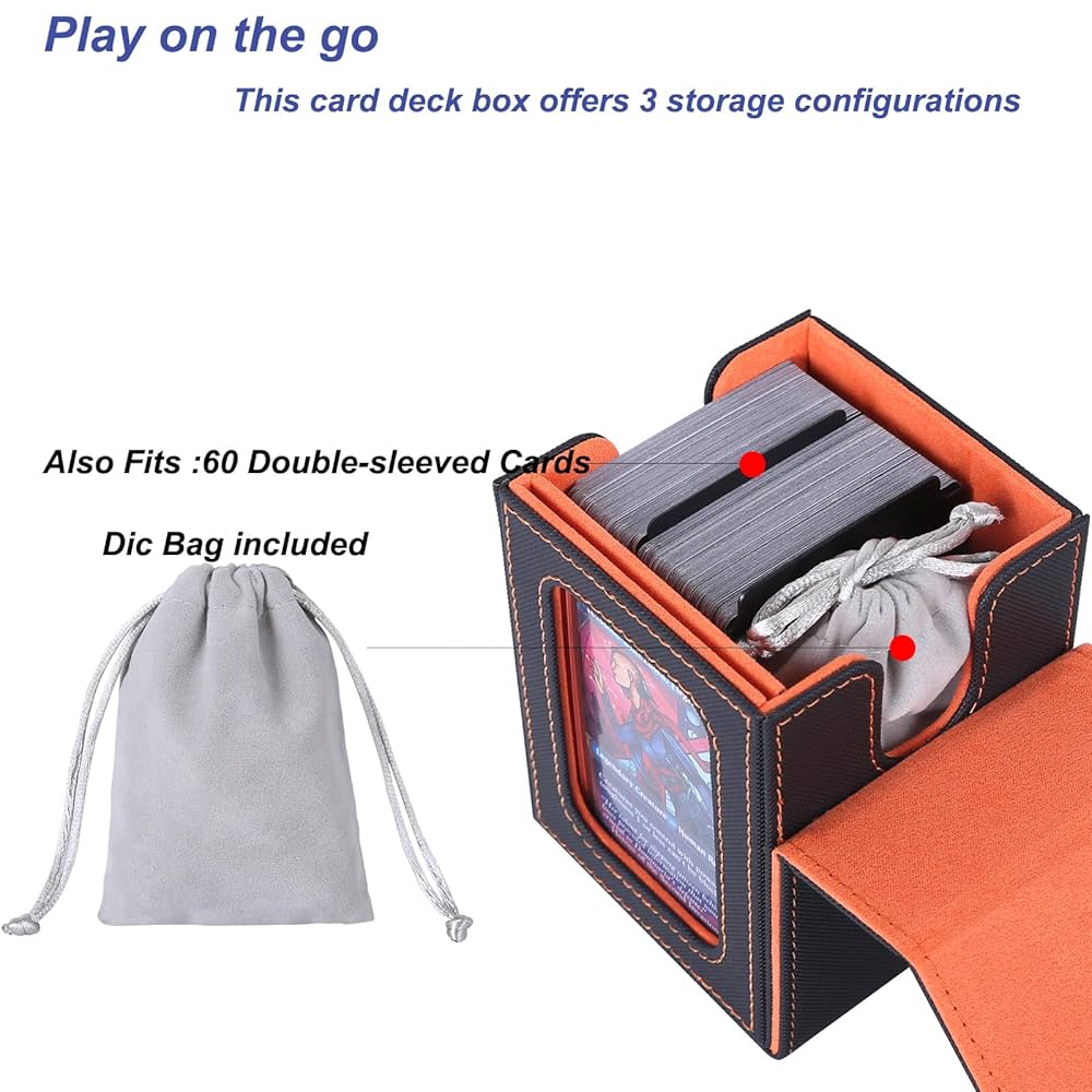 Amazon.co.jp: AFIING MTG デッキボックス 司令官ディスプレイ用